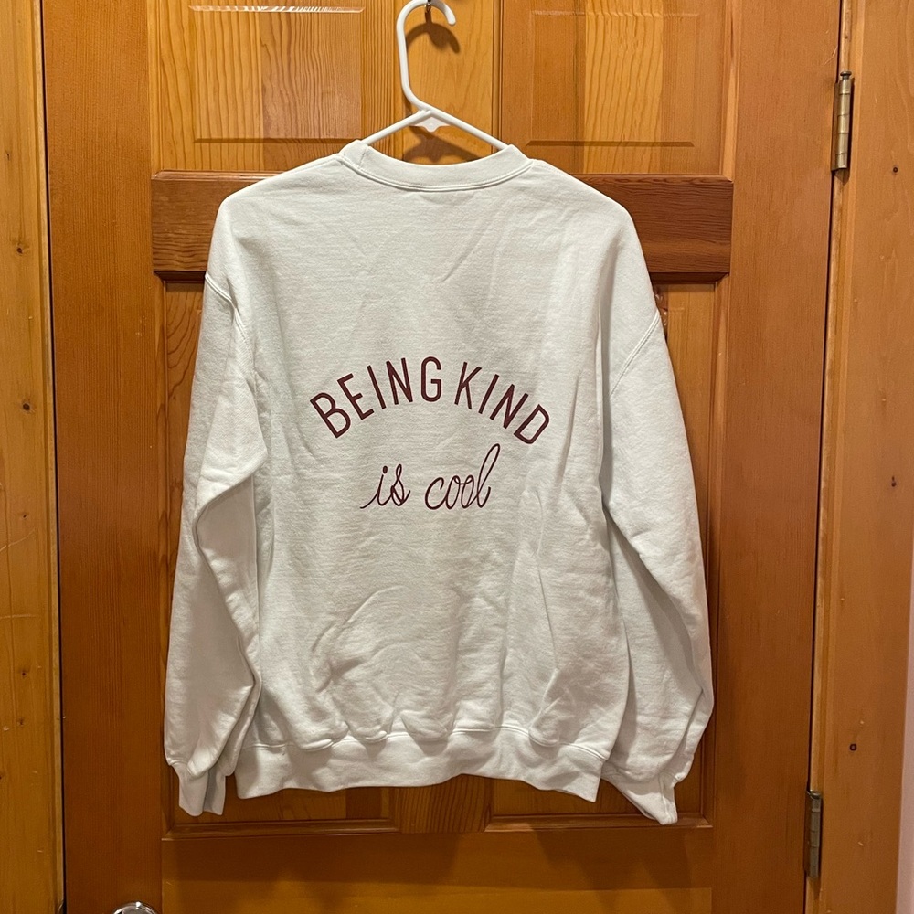 Wholesome culture “being kind is cool” crewneck